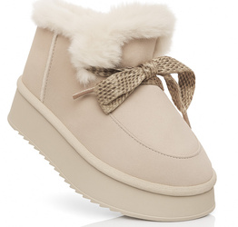 SKÓRZANE BOTKI DAMSKIE - SOLO SOPRANI COUTURE - SSW521P65/02 CORKY