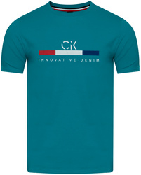 JUMPER - T-SHIRT KOSZULKA MĘSKA - 3034 TURKUSOWY