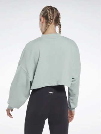 REEBOK - KRÓTKA BLUZA DAMSKA - S VECTOR KNIT CREW HM5770