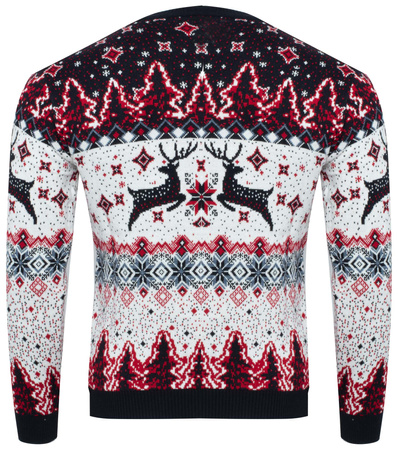 SWETER MĘSKI - 70213 CZARNY ŚWIĄTECZNY