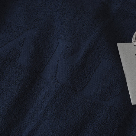 TRUSSARDI - RĘCZNIK PLAŻOWY - TRU2MTW01 NAVY