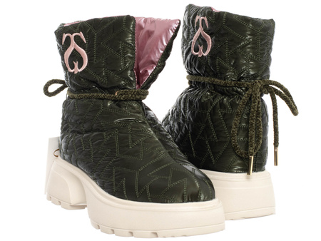 Buty damskie SOLO SOPRANI COUTURE SCW428P59/02 SNOW LOW NYLON DK GREEN