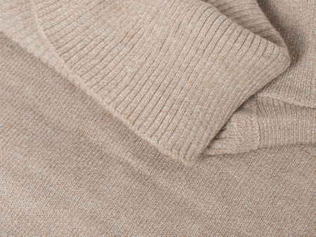 SWETER Z GOLFEM MĘSKI - S8516/BEŻOWY