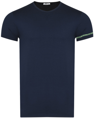 BIKKEMBERGS - T-SHIRT MĘSKI 2-PACK - BKK1UTS09BI NAVY