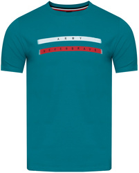 JUMPER - T-SHIRT KOSZULKA MĘSKA - 3033 TURKUSOWY