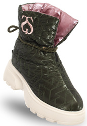 Buty damskie SOLO SOPRANI COUTURE SCW428P59/02 SNOW LOW NYLON DK GREEN