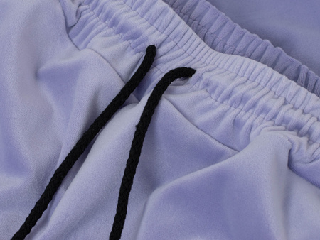 FASHION - WELUROWY KOMPLET DRESOWY DAMSKI - ID8860 LAWENDOWY