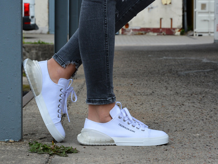 BUTY CALVIN KLEIN JEANS MYRTIE WHITE/CLEAR (B4R0765)