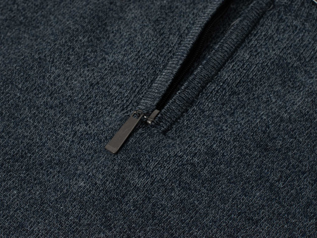 MUST PARKOUR - SWETER MĘSKI Z PÓŁGOLFEM - S8280/GRANATOWY