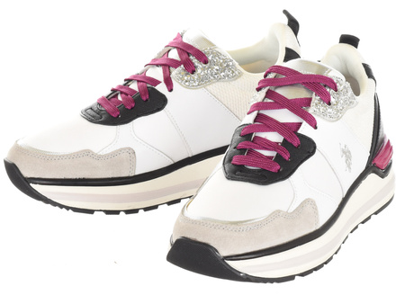 BUTY U.S. POLO ASSN. - OPHRA006-WHI-BLK01