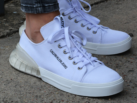 BUTY CALVIN KLEIN JEANS MYRTIE WHITE/CLEAR (B4R0765)