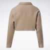 REEBOK - BLUZA DAMSKA ROZPINANA NA GUZIKI - CL WDE FLEECE LAYER IN IB4449 - PLUS SIZE