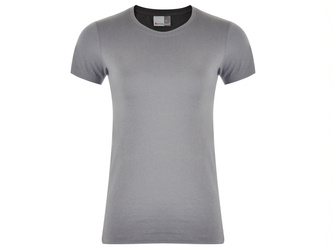 KOSZULKA PROMODORO WOMEN'S INTERLOCK-T LIGHT GREY 3400F-WG - SZARY