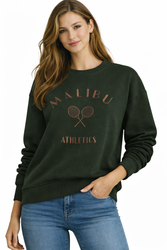 FASHION - BLUZA DAMSKA Z NADRUKIEM - ID8866 ZIELONA