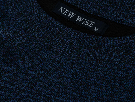 SWETER MĘSKI - N537 CIEMNONIEBIESKI