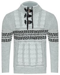 SWETER MĘSKI  Z PÓŁGOLFEM - LORR&MEN 1