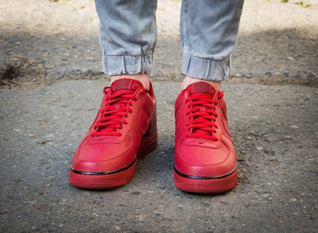 NIKE AIR FORCE 1 "SNEAKER RED" (488298-627)
