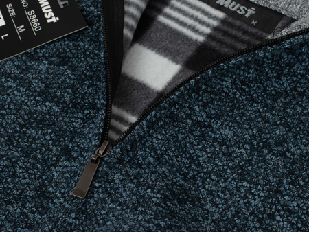 SWETER MĘSKI - S8660/GRANATOWY