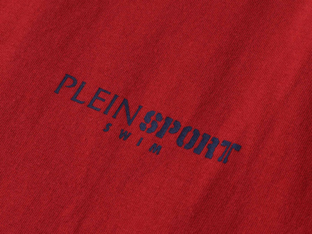 PLEIN SPORT - KOSZULKA MĘSKA - PS25MTS04/1314 RED/NAVY