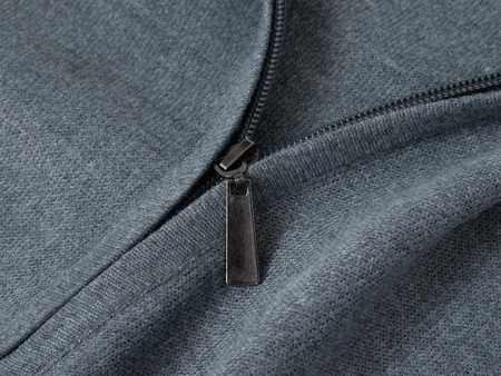 SWETER MĘSKI Z PÓŁGOLFEM ROZPINANY - 59B3605-2