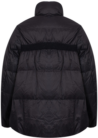 ROMEO GIGLI - KURTKA PUCHOWA DAMSKA Z WYSOKIM KOŁNIERZEM - 01W24 R05 / NERO
