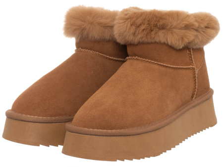 Buty damskie SOLO SOPRANI COUTURE SCW421P12/21 HUGH PLAT CAMEL