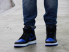 AIR JORDAN 1 MID "Black Hyper Royal" 554724-068