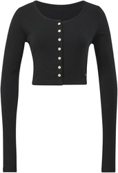 REEBOK - LONGSLEEVE ROZPINANY DAMSKI CROP TOP - CL WDE TREND LS TOP HT7840