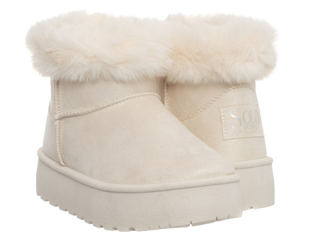 SKÓRZANE BOTKI DZIECIĘCE -SOLO SOPRANI COUTURE - SCG421P84/51 HUGH PLAT GIRL LAMB