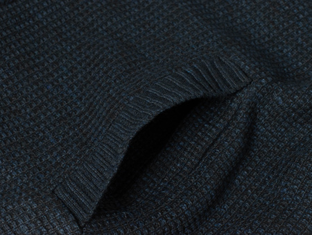 SWETER MĘSKI ROZPINANY - S8627 GRANATOWY