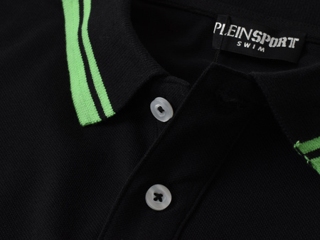 PLEIN SPORT - KOSZULKA MĘSKA POLO - PS25MPL02/02 BLACK