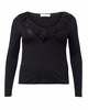GUIDO MARIA KRETSCHMER - BLUZKA DAMSKA Z DŁUGIM RĘKAWEM - CLEO TOP GMC-1023-05602 CZARNY