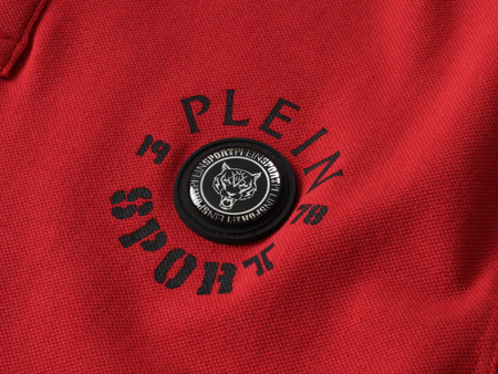 PLEIN SPORT - KOSZULKA MĘSKA POLO - PS25MPL02/13 RED