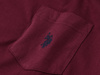 U.S. POLO ASSN. - T-SHIRT MĘSKI Z KIESZONKĄ CREW NECK - BORDOWY