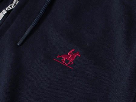 U.S. GRAND POLO EQUIPMENT & APPAREL - BLUZA MĘSKA Z KAPTUREM - HOODIE FULL ZIP US52325M/3922