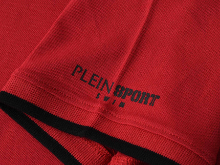 PLEIN SPORT - KOSZULKA MĘSKA POLO - PS25MPL02/13 RED