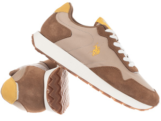 BUTY MĘSKIE - U.S. POLO ASSN. -  ALEXIS004-LBR-BEI01