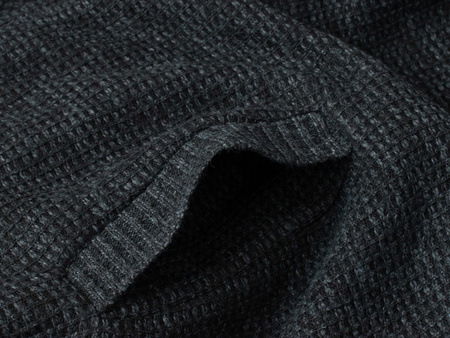 SWETER MĘSKI ROZPINANY - S8627 CIEMNOSZARY