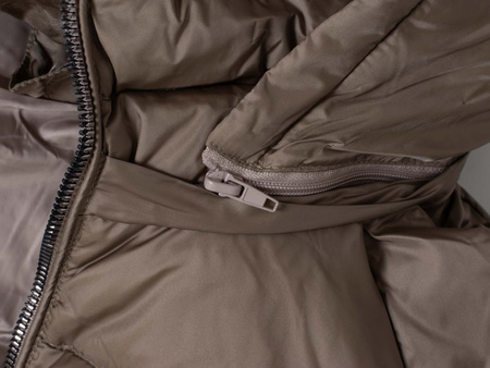 ROMEO GIGLI - KURTKA PUCHOWA DAMSKA Z KAPTUREM - 01W24 G2337 / BEIGE