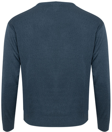 SWETER MĘSKI - V 3010 GRANATOWY MELANŻ ID8365