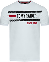 JUMPER - T-SHIRT KOSZULKA MĘSKA - 3037 BIAŁY