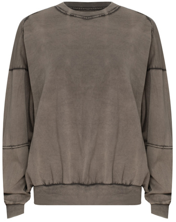 FASHION - BLUZA DAMSKA - ID8867 BRĄZOWA