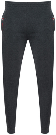 DUNAUONE- SPODNIE MĘSKIE DRESOWE - R-41309-JK CIEMNOSZARY ID8496