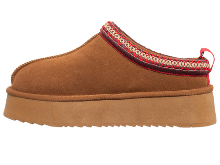 Buty damskie SOLO SOPRANI COUTURE SCW421P22/51 SABOT FUR CAMEL