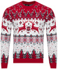SWETER MĘSKI - 70213 CZERWONY ŚWIĄTECZNY