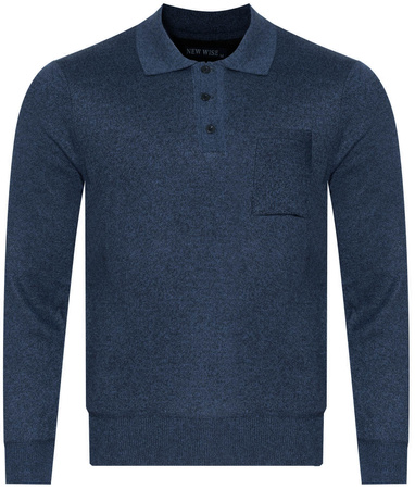 SWETER MĘSKI - N535 GRANATOWY