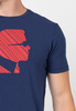 T-shirt męski Karl Lagerfeld - KL20MTS01 - Granatowy