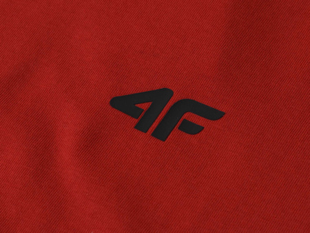 KOSZULKA MĘSKA 4F 4FWSS24TTSHM1154-61S T-SHIRT CZERWONY