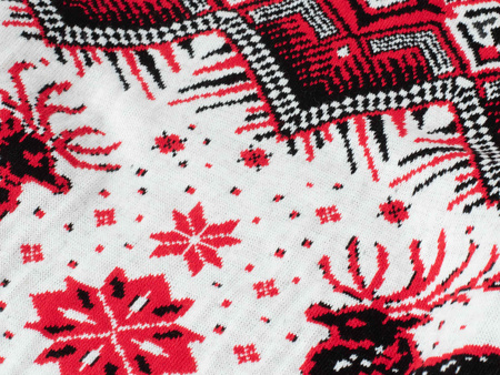 SWETER MĘSKI - 2116 CZERWONY ŚWIĄTECZNY