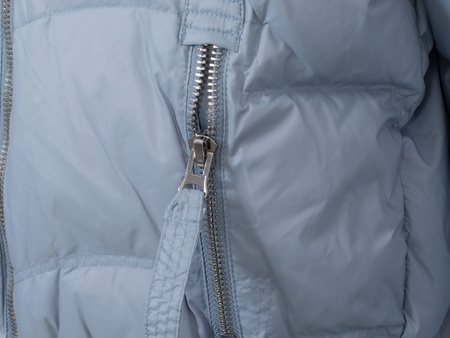 ROMEO GIGLI - KURTKA PUCHOWA DAMSKA KAPTUREM - 01W24 R01 / CELESTE